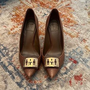 Brown Tory Burch Pumps